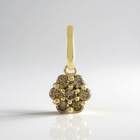 Ciondolo in oro con Diamante Champagne I2 (de Melo Gold)