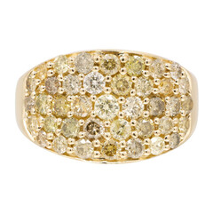 Anillo en oro con Diamante Fancy I1