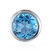 Pendentif en argent et Topaze bleu Suisse (MONOSONO COLLECTION)