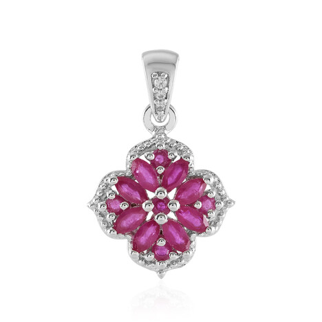 Ciondolo in argento con Rubino del Madagascar