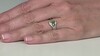 Anillo en plata con Vesuvianita