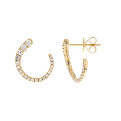 Pendientes en oro con Diamante SI2 (H)
