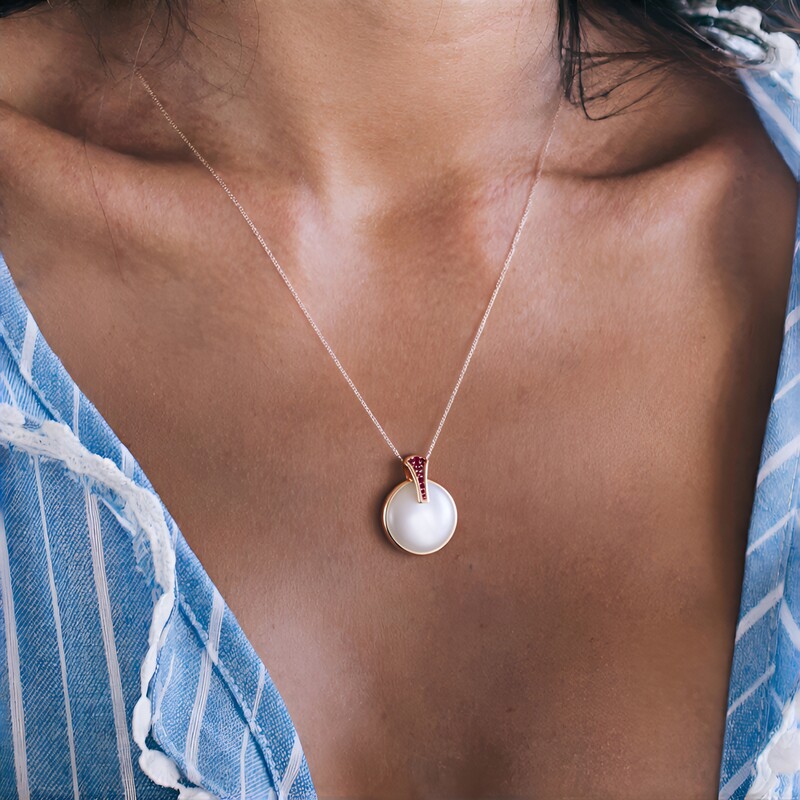 Colgante en plata con Piedra de Luna blanca (KM by Juwelo)