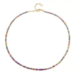 Collier en argent et Grenat mandarine