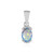 Ciondolo in argento con Opale di Welo