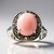 Anello in argento con Opale Rosa (Annette classic)