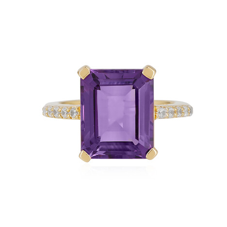 Anillo en plata con Amatista de Siberia