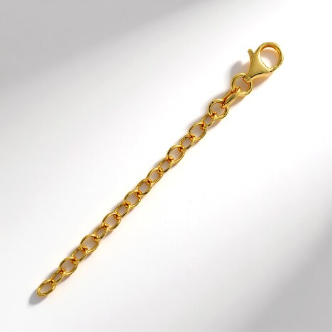 Estensore per collane in Argento 925 placcato Oro giallo - 6 cm - 0,95 g