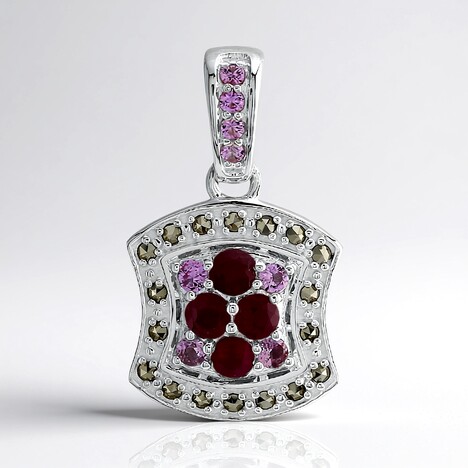 Ciondolo in argento con Rubino (Annette classic)
