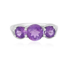 Anillo en plata con Amatista de Siberia (de Melo Essence)