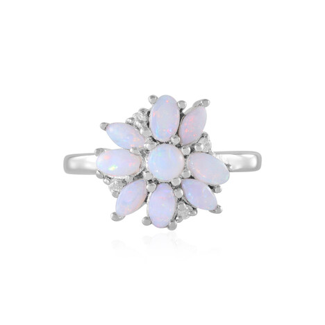 Australischer Opal-Silberring