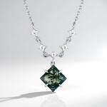 Collana in argento con Agata Muschiata
