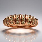 Anello in oro con Diamante Rose de France SI1 di Argyle (Annette)