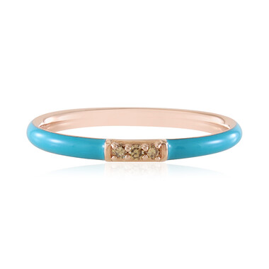 I2 Champagner-Diamant-Silberring