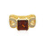 Anello in argento con Zircone Cognac