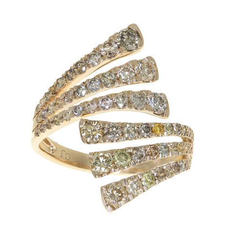 14K SI2 Fancy Diamond Gold Ring (CIRARI)