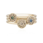 Anello in oro con Diamante Cioccolato I2 (SUHANA)