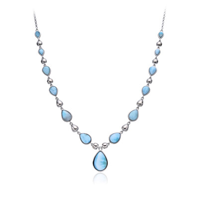 Larimar-Silbercollier