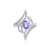 Anillo en plata con Tanzanita