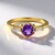 Anello in argento con Ametista Siberiana