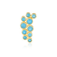 Colgante en plata con Apatita azul neón