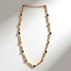 Collana in argento con Zaffiro Rosa del Madagascar