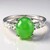 Anello in argento con Crisoprasio Imperiale