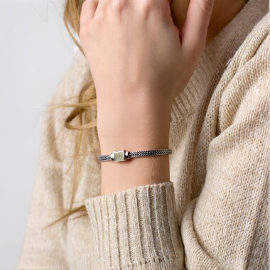 Zilveren armband met marcasieten (Nan Collection)