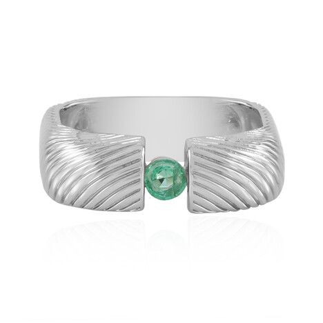 Anillo en plata con Esmeralda de Colombia (de Melo Essence)