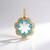Ciondolo in argento con Apatite Blu Neon