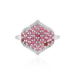 Anello in argento con Tormalina Rosa Brasiliana