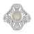 Zilveren ring met een witte maansteen