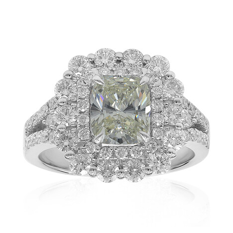 SI2 Yellow Diamond Platinum Ring (CIRARI)