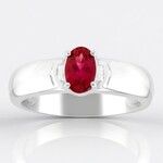 Anello in argento con Rubellite Brasiliana AAA