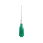 Ciondolo in argento con Onice Verde (MONOSONO COLLECTION)