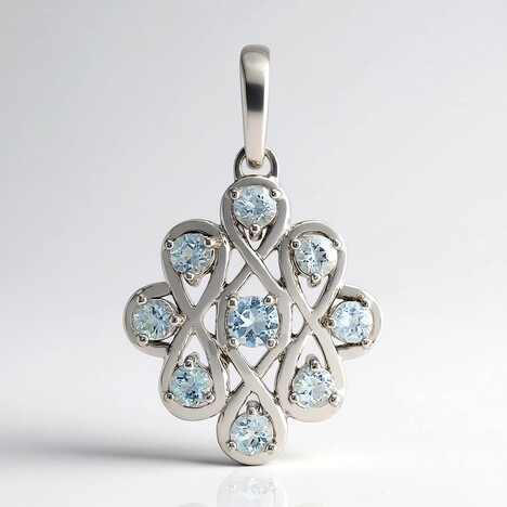 Ciondolo in argento con Ambligonite