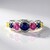 Anello in argento con Zaffiro Blu del Madagascar