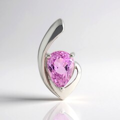 Ciondolo in argento con Kunzite