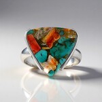 Anello in argento con Gemma