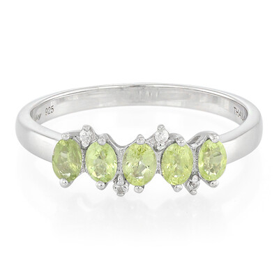 Anillo en plata con Turmalina Paraíba