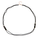 Collana in argento con Spinello Nero (KM by Juwelo)