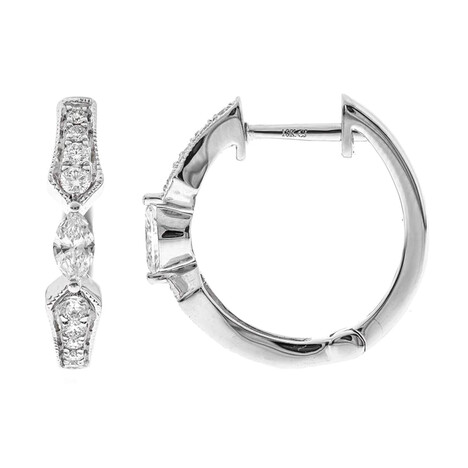 Boucles d'oreilles en or et Diamant SI1 (H)