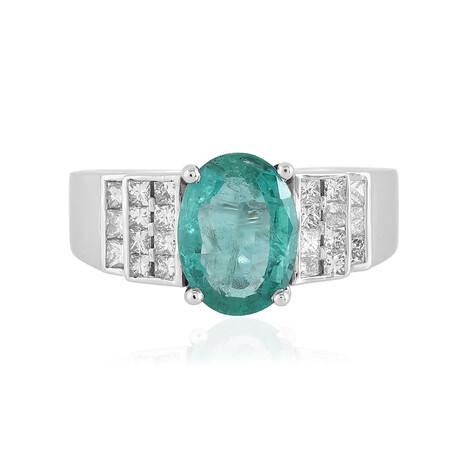 Anello in oro con Smeraldo Zambia