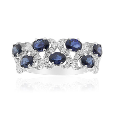 14K Ceylon Blue Sapphire Gold Ring (CIRARI)