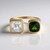 Anello in oro con Diopside Russo (Adela Gold)