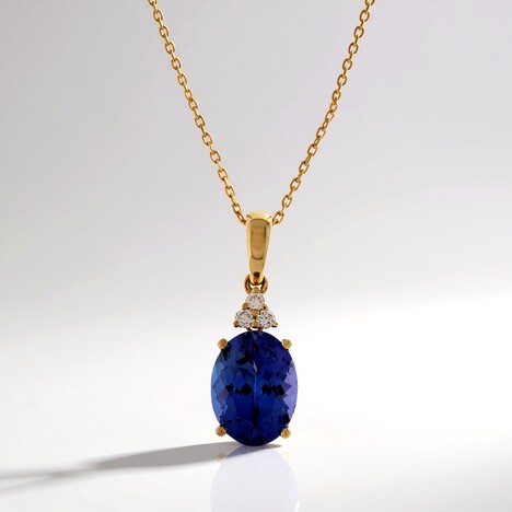 Collana in oro con Tanzanite AAA (CIRARI)