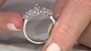 Zilveren ring met een witte topaas