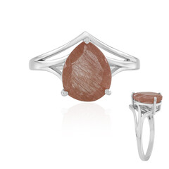 Bague en argent et Quartz rutile cuivré