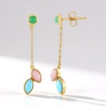 Orecchini in argento con Turchese Sleeping Beauty (KM by Juwelo)