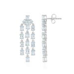 Orecchini in argento con Topazio Blu Cielo